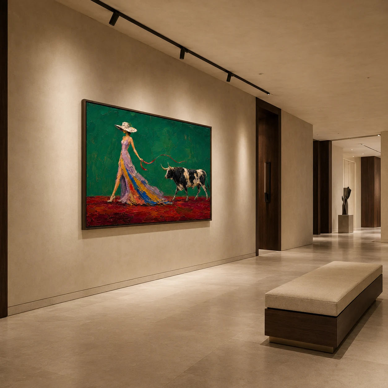 Crimson Walk - displayed from a left 30-degree room angle