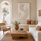 Sculpted Flow — hand-painted oil painting on canvas