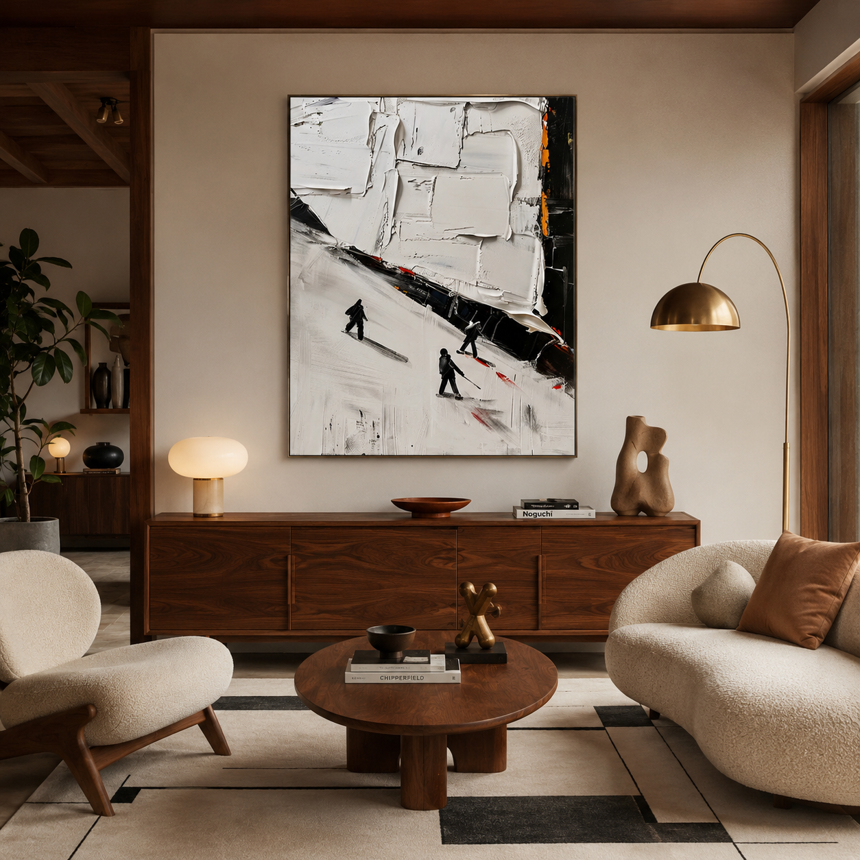 Alpine Shadows - hand-painted landscape oil painting on canvas by Realoilart