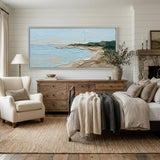 Coastal Calm — hand-painted oil painting on canvas