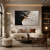 Between Light and Shadow — hand-painted oil painting on canvas