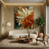 Autumn Bloom — hand-painted oil painting on canvas