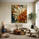 Autumn Bloom — hand-painted oil painting on canvas