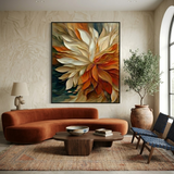 Autumn Bloom — hand-painted oil painting on canvas