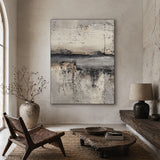 Weathered Horizon — hand-painted oil painting on canvas