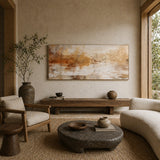 Warm Reverie — hand-painted oil painting on canvas