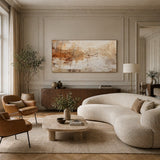 Warm Reverie — hand-painted oil painting on canvas