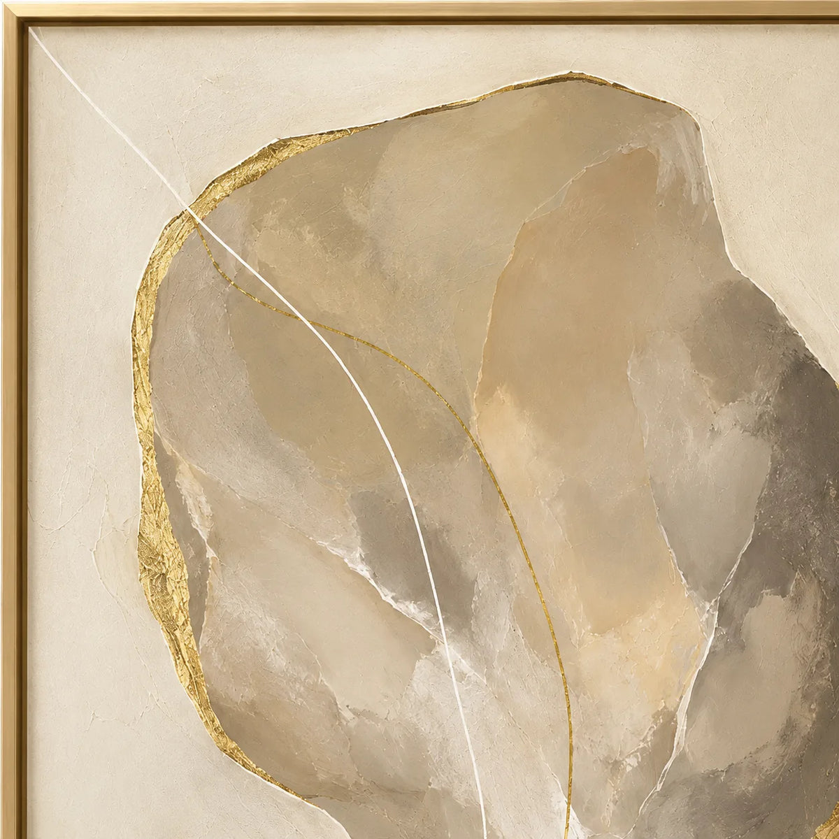 Equilibrium - hand-painted abstract oil painting on canvas detail 6 by Realoilart