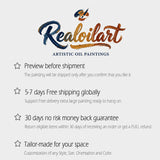 Realoilart hand-painted oil painting, quality and process
