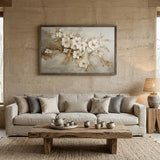 Gentle Blossom — hand-painted oil painting on canvas