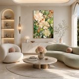 Garden Reverie — hand-painted oil painting on canvas