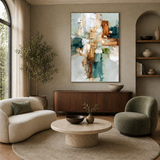 Fragmented Light — hand-painted oil painting on canvas