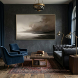 Stormlit Shore — hand-painted oil painting on canvas