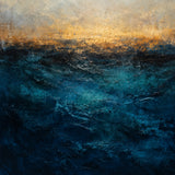 Ocean Ember - hand-painted oil painting on canvas by Realoilart