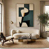 Modern Totem — hand-painted oil painting on canvas