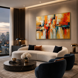 Amber Tide - hand-painted oil painting on canvas by Realoilart