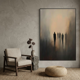 Into the Haze — hand-painted oil painting on canvas