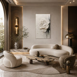 Ivory Bloom — hand-painted oil painting on canvas