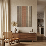 Linear Calm — hand-painted oil painting on canvas