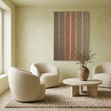 Linear Calm — hand-painted oil painting on canvas