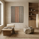 Linear Calm — hand-painted oil painting on canvas