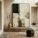 Quiet Structures — hand-painted oil painting on canvas