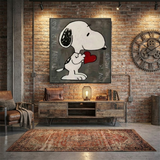 Heartfelt Pup — hand-painted oil painting on canvas