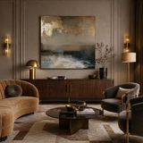 Golden Dusk — hand-painted oil painting on canvas