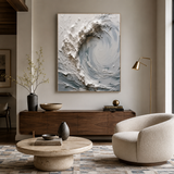 Cresting Silence — hand-painted oil painting on canvas
