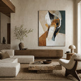 Golden Veil — hand-painted oil painting on canvas