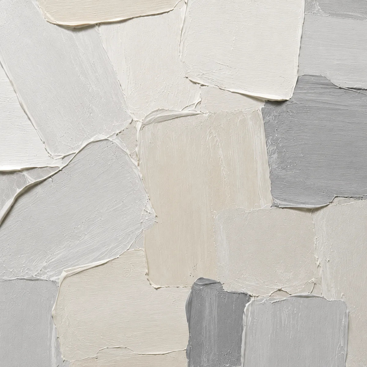 Pale Quarry - hand-painted abstract oil painting on canvas detail 6 by Realoilart