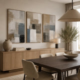 Harbor Patina abstract oil painting, hand-painted on canvas
