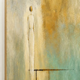 Quiet Sentinels abstract oil painting, hand-painted on canvas