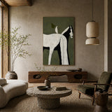 Quiet Companion — hand-painted oil painting on canvas
