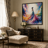 Aurora Plume - hand-painted oil painting on canvas by Realoilart