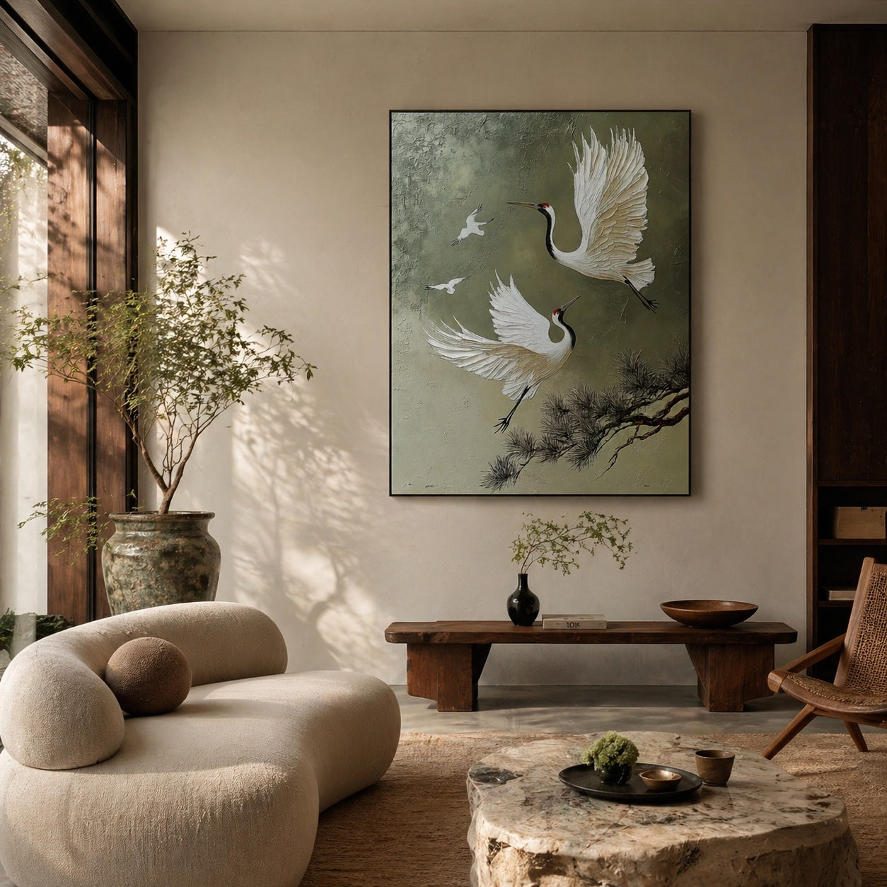 Wings of Serenity - hand-painted animal oil painting on canvas detail 2 by Realoilart