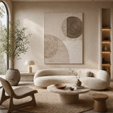 Earthen Circles — hand-painted oil painting on canvas