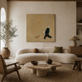 Quiet Stroll — hand-painted oil painting on canvas