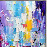Carnival Bloom - hand-painted oil painting on canvas by Realoilart