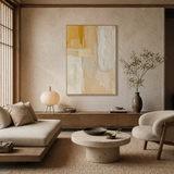 Sunlit Texture — hand-painted oil painting on canvas