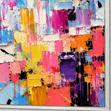 Carnival Bloom - hand-painted oil painting on canvas by Realoilart