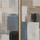 Harbor Patina abstract oil painting, hand-painted on canvas