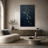 Silent Migration — hand-painted oil painting on canvas