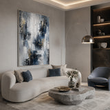 Midnight Cascade - hand-painted oil painting on canvas by Realoilart