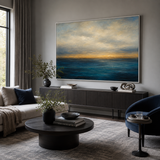 Golden Horizon - hand-painted oil painting on canvas by Realoilart