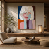 Velvet Muse — hand-painted oil painting on canvas