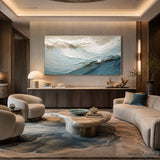 Ocean Stillness — hand-painted oil painting on canvas