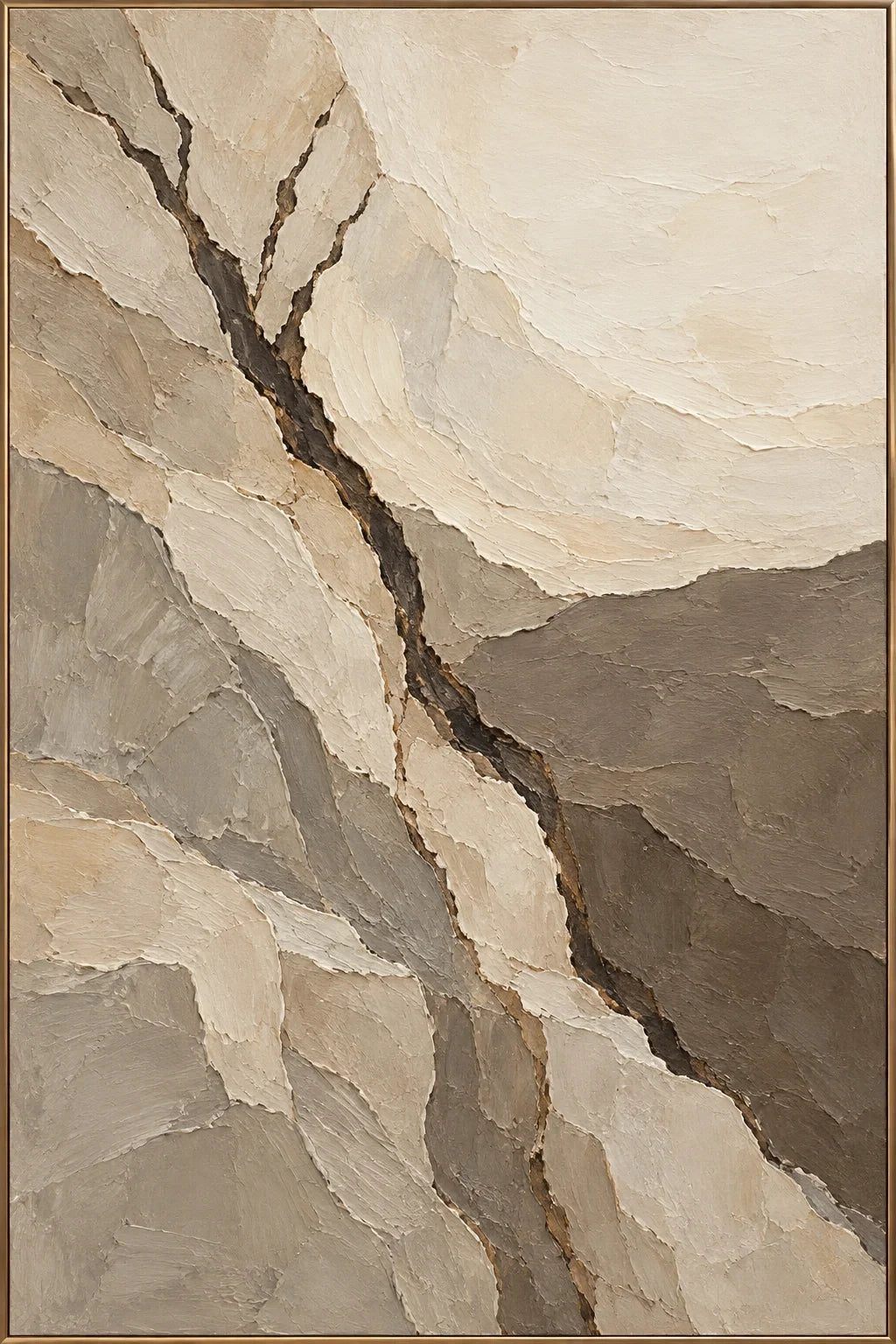 Earth Lines Rise — full hand-painted oil artwork