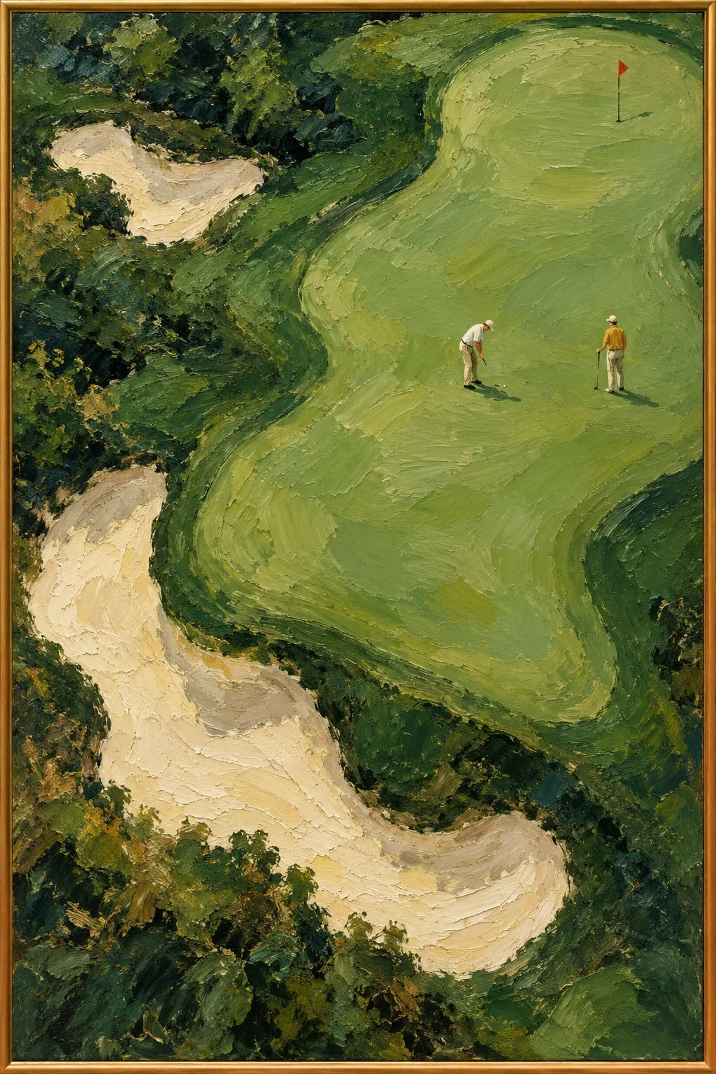 Fairways at Rest — full hand-painted oil artwork