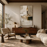 Urban Stillness — hand-painted oil painting on canvas